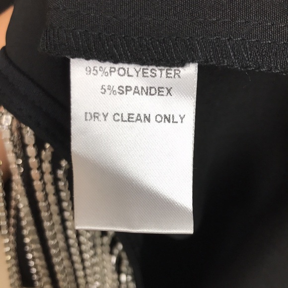 NWT Melrose With Love Women’s Black Hanging Rhinestone Cocktail Evening Dress - Picture 11 of 11